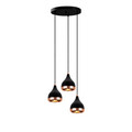 Lustra, Opviq, 892OPV1942, Metal, Negru/Cupru