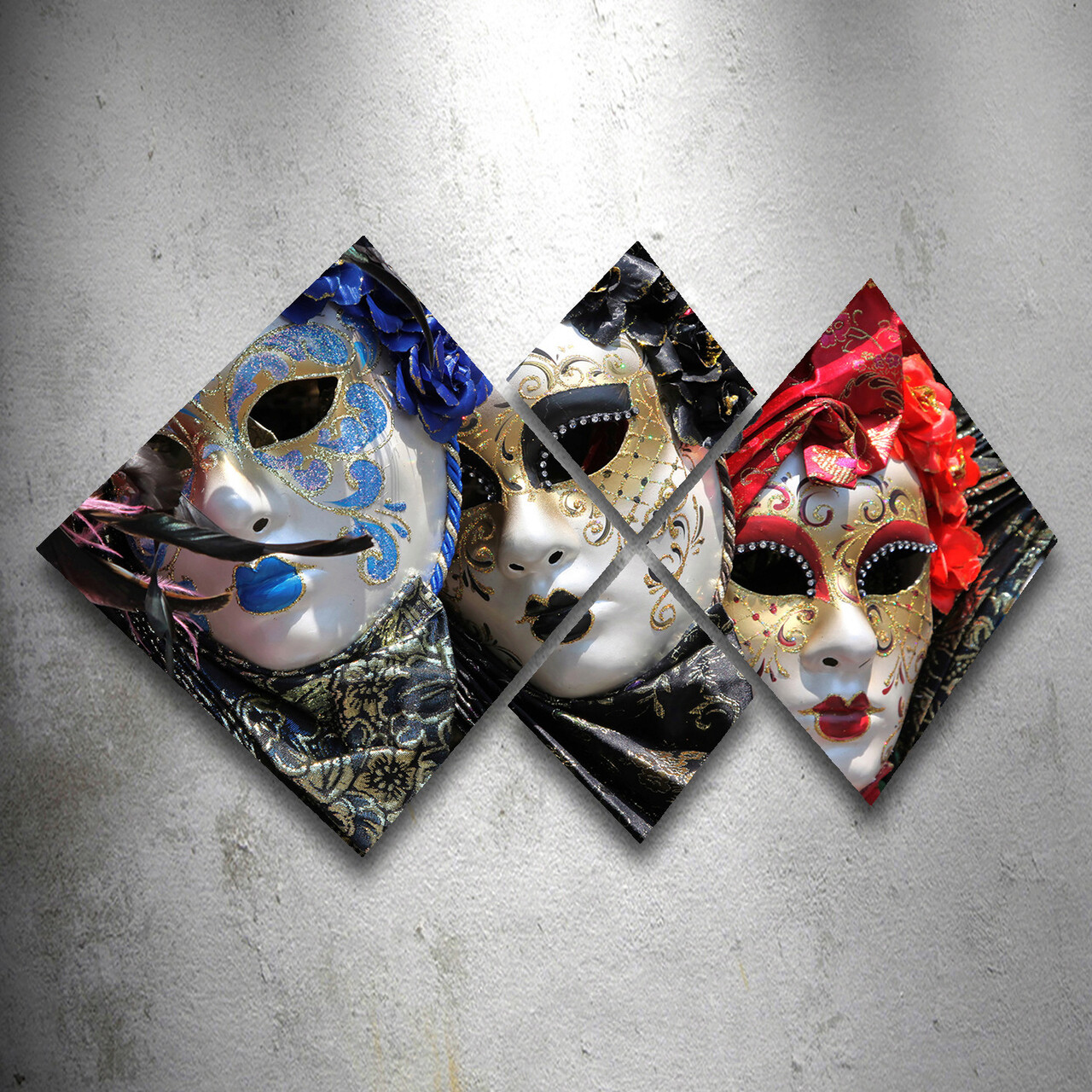 Set 4 tablouri decorative, 4MDF2998742, MDF, Imprimat UV, Multicolor - 1 | YEO