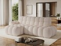 Coltar extensibil dreapta 3 locuri ELTAP, Ceedro, 283x165x98 cm, lemn/poliester, bej