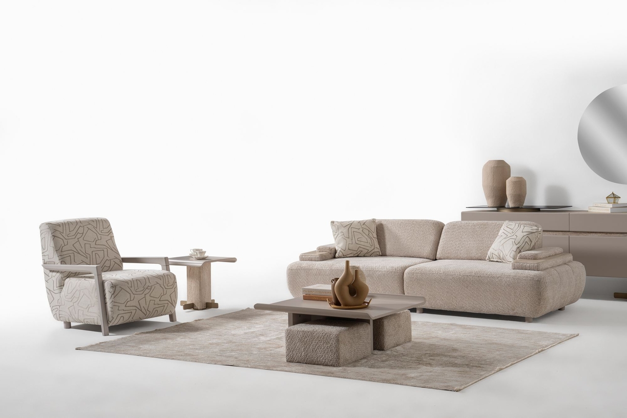 Canapea 3 locuri, Atelier del Sofa, 345DRX1101, Bej - view 4