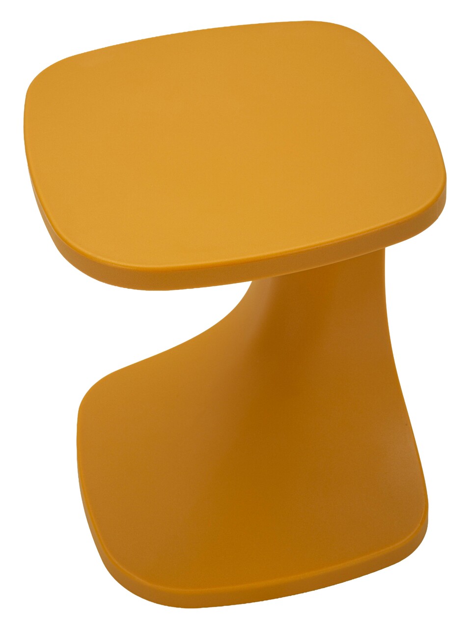 Masuta de cafea, Mauro Ferretti, Ibiza, 42x42x52 cm, utilizare interior / exterior,  plastic, mustar - view 5