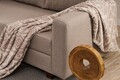 Canapea extensibila 3 locuri, Balcab Home, 825BLC5248, Lemn / MDF / PAL, Bej
