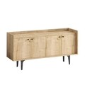 Consola, Emerald, Navi, 150 x 80 x 40 cm, pal melaminat, stejar
