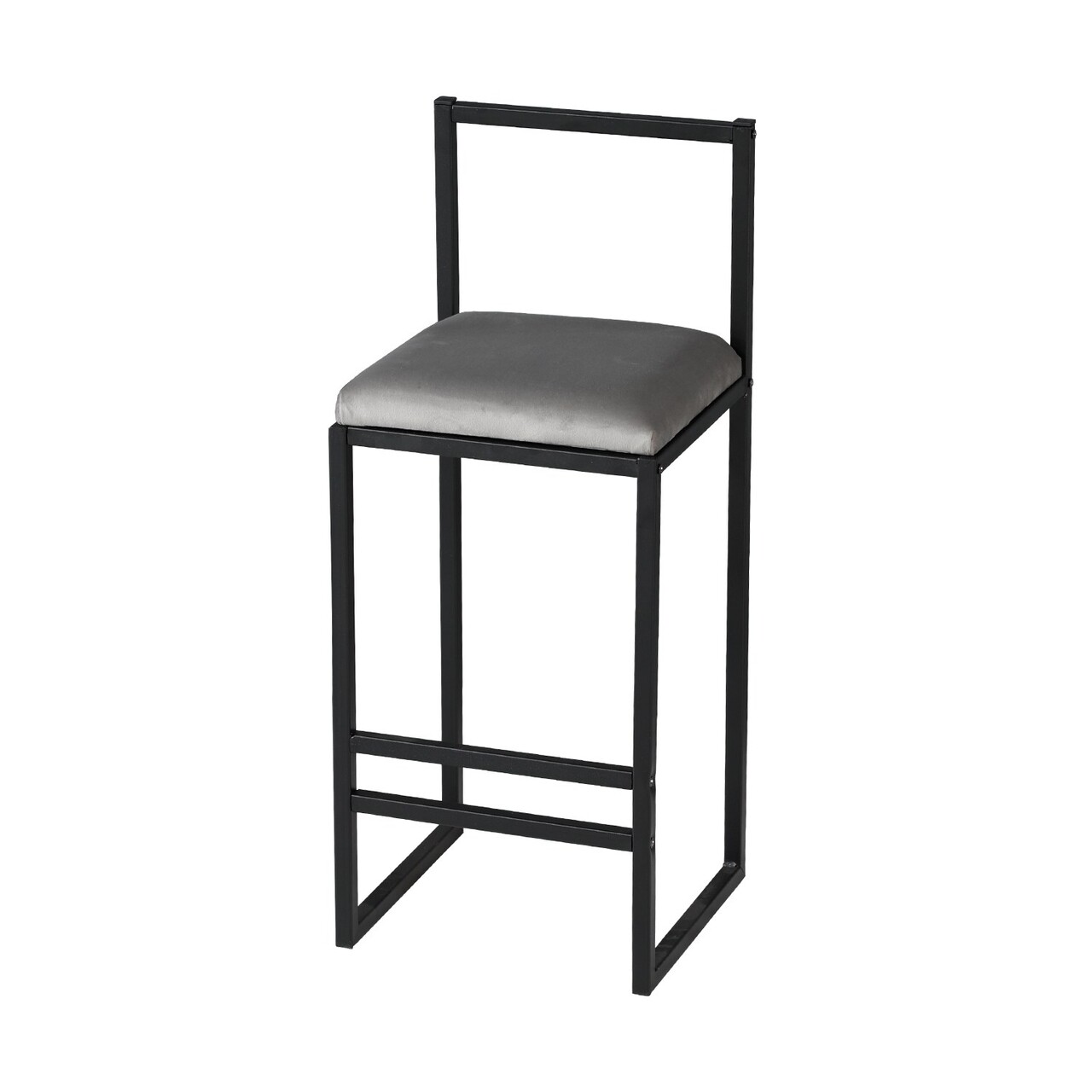 Set masa si 4 scaune de bar, Hanah Home, Nordic, Gri / Nuc / Negru - view 4