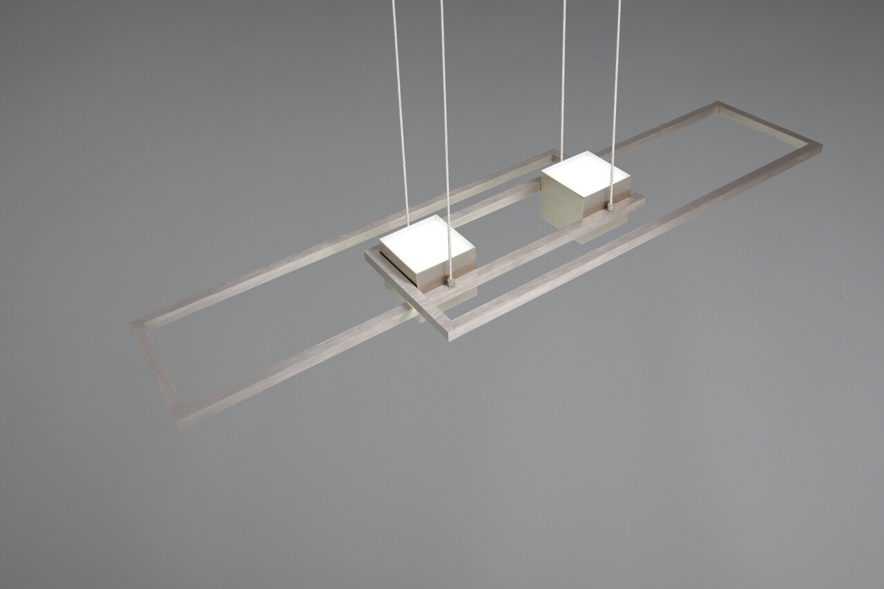 Lustra Albany, TRIO, 100x28x150 cm, 37W, 1x SMD, aluminiu, argintiu mat - 2 | YEO