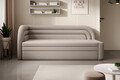 Canapea extensibila brat stanga 3 locuri, ELTAP, Fabillo, 223x86x80 cm, lemn/poliester, bej