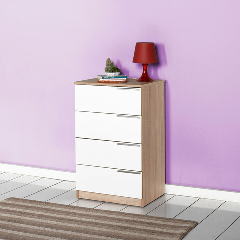 Dulap, adore, sfn-740-sd-1, 55x89x43 cm, pal, sonomo / alb