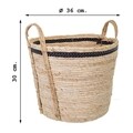 Cos pentru depozitare, Creaciones Meng, 36x30 cm, frunze de porumb, natural