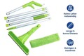 Racleta cu spray Maximex, Window, 219x27 cm, poliester/poliamida, verde/argintiu