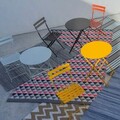 Set mobilier de gradina 3 piese Sira, 60 x 60 x 71 cm, otel, grafit