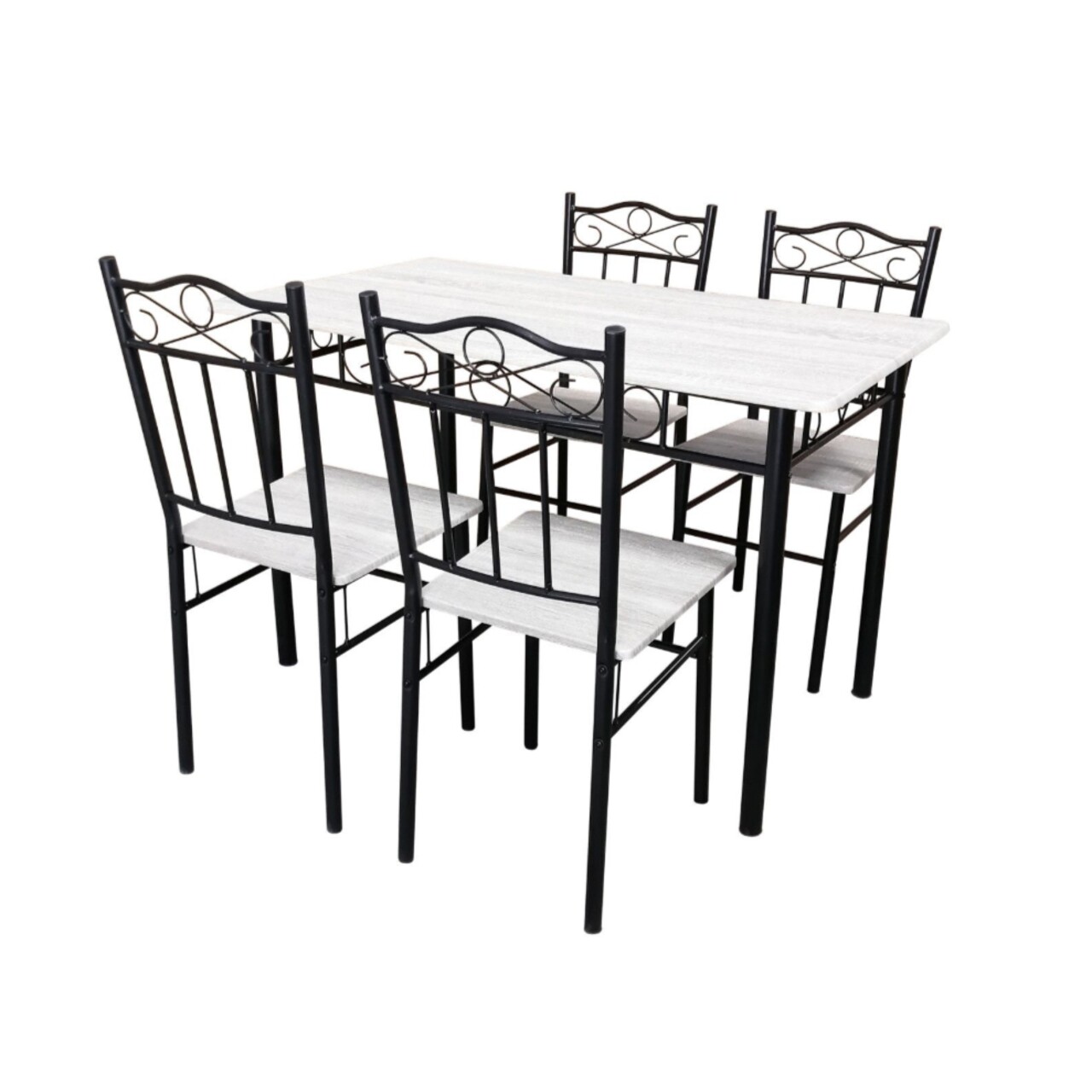 Set dining/bucatarie Bedora Asador, masa cu 4 scaune, 120x70x75 cm