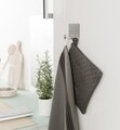 Carlig magnetic dublu Compactor, 6.7x2.8x6.4 cm, inox, argintiu