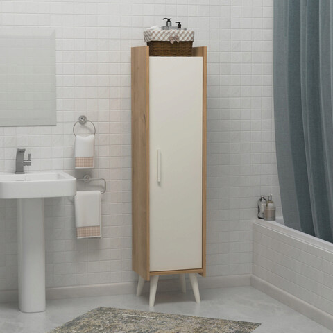 Dulap multifunctional, Lagomood, Ruby, 38.6x163x35 cm, Stejar alb Lagomood