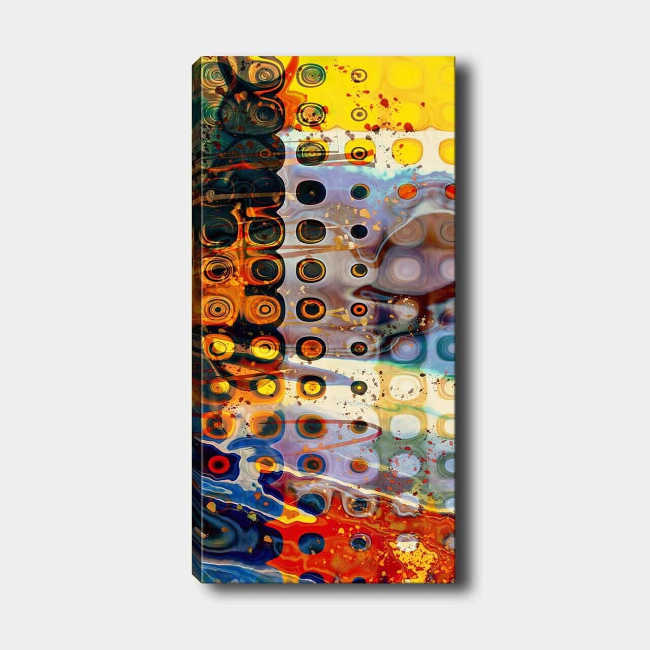 Tablou decorativ, DKY756283_50120, Canvas, Rama din lemn (grosime 3 cm), Multicolor — imaginea 2