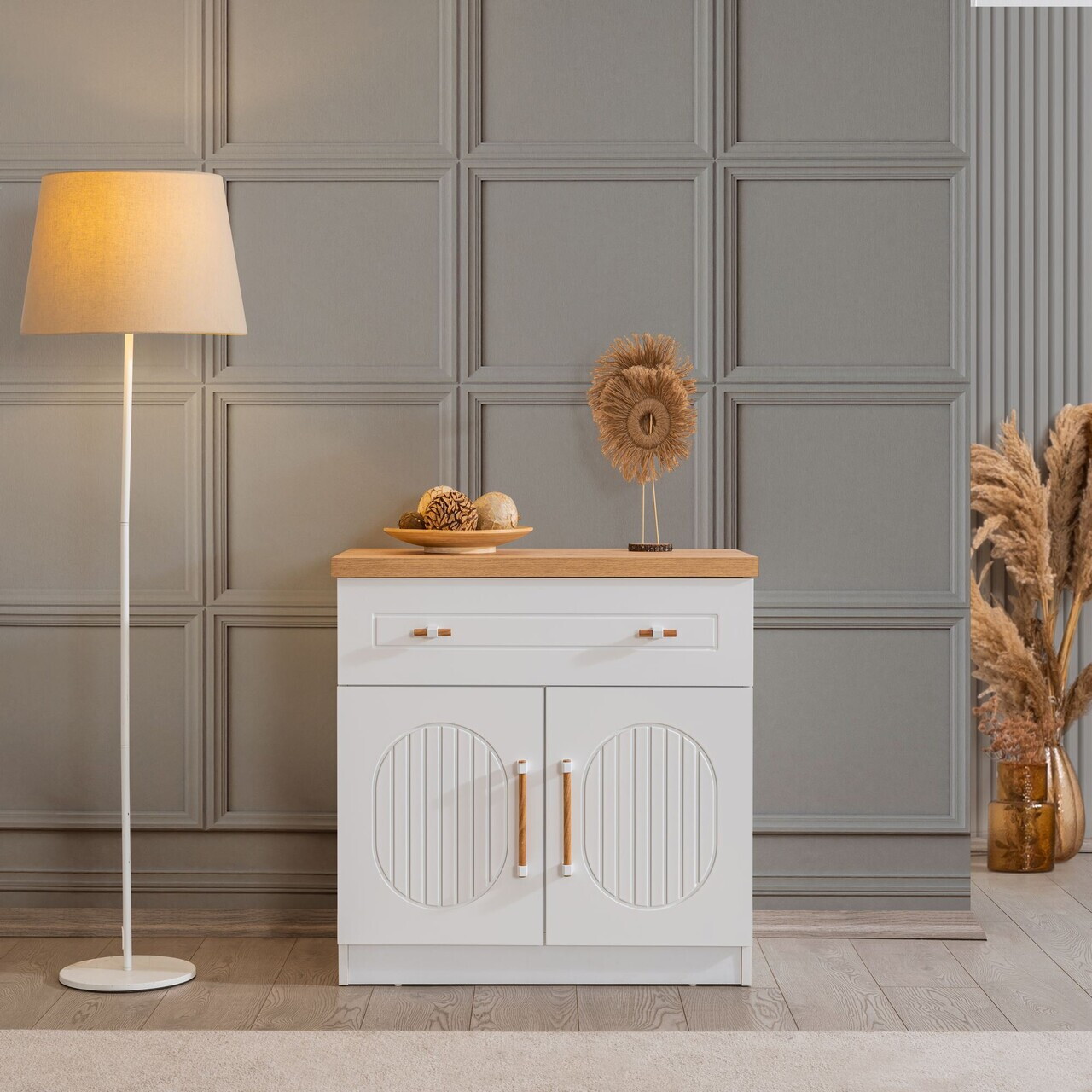 Dulap, Hanah Home, Vita Bohem, 80x80x45 cm, PAL, Alb - view 2
