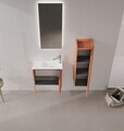 Dulap de baie cu chiuvetă, Hanah Home, Ferla 60, Scorțișoară mată