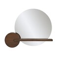 Oglinda decorativa, Neostill, Points, 83x70 cm, Lemn, Maro