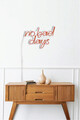 Decoratiune luminoasa LED, No Bad Days, Benzi flexibile de neon, DC 12 V, Rosu