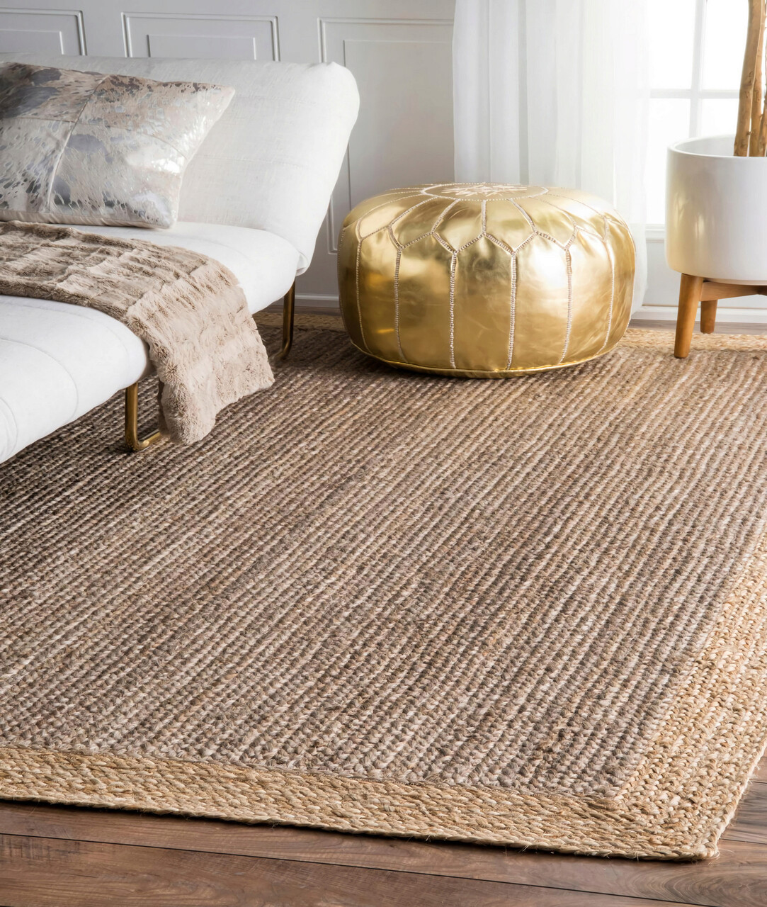 Covor, 00020A , 160x240 cm, Iuta, Natural - 1 | YEO