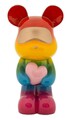 Figurina /sculptura decorativa Rainbow Standing Teddy, Mauro Ferretti, 22.5x17.5x42.5 cm, polirasina, multicolor