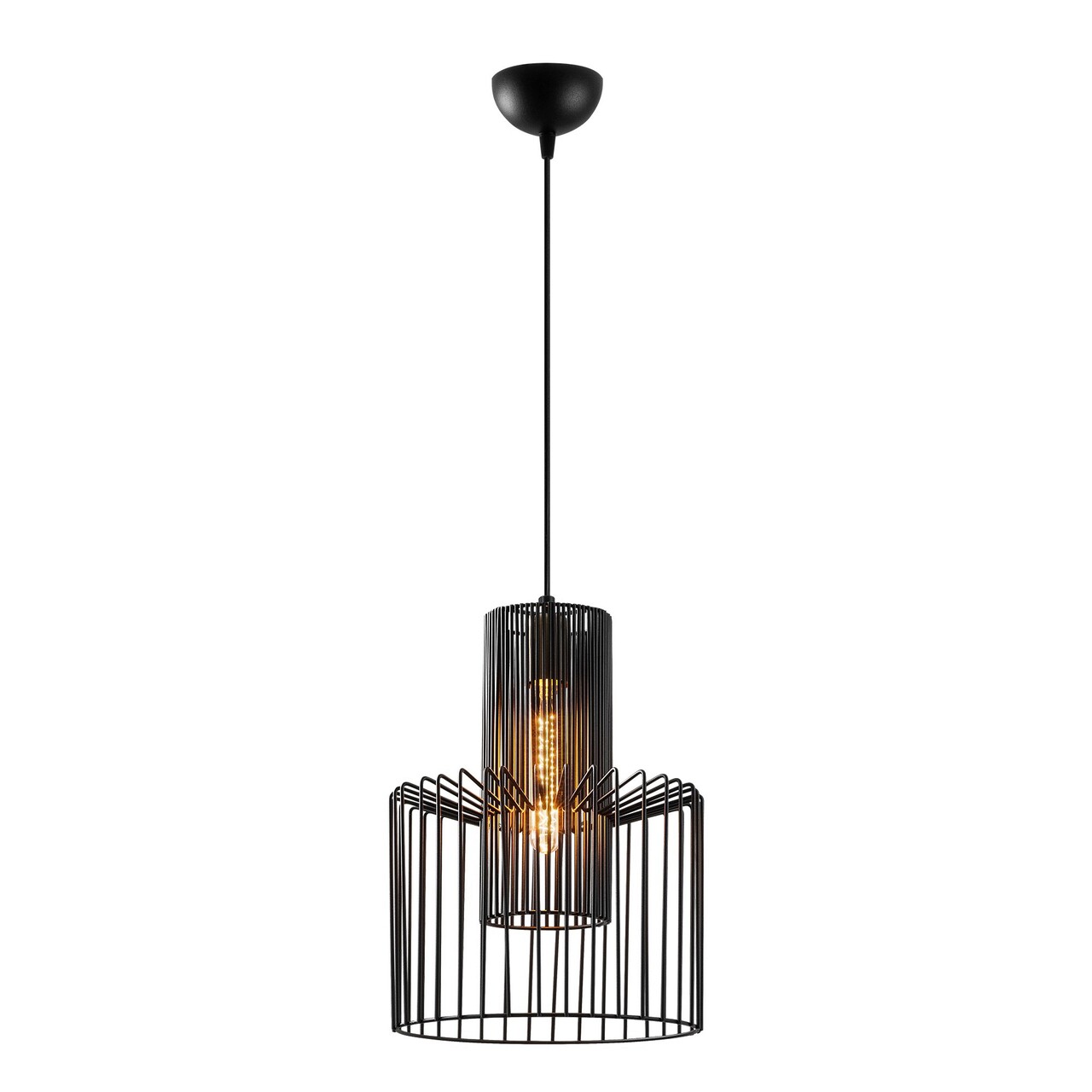Lustra, Tatum, 584TTM1308, Metal, Negru - 1 | YEO