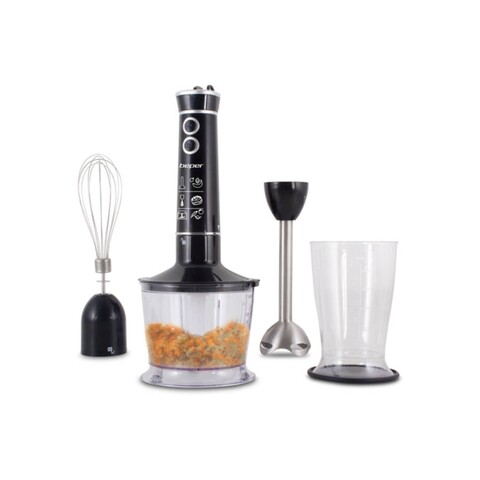 Set blender vertical 3 in 1 90.45, Beper, 600 W, recipient din sticla, 8 viteze, cana gradata