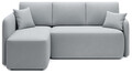 Coltar extensibil stanga 3 locuri ELTAP, Hadson, 206x150x89 cm, lemn/poliester, gri deschis