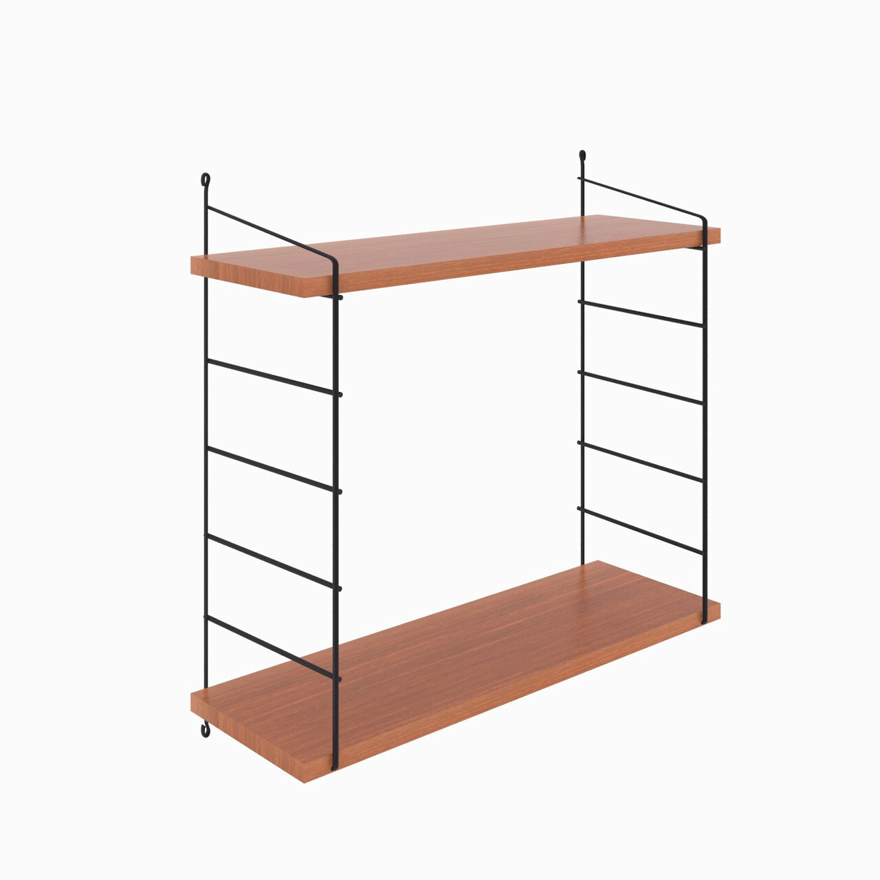 Raft de perete, Decormet, Armoni 2'li, 72x58x20 cm, Maro - 1 | YEO