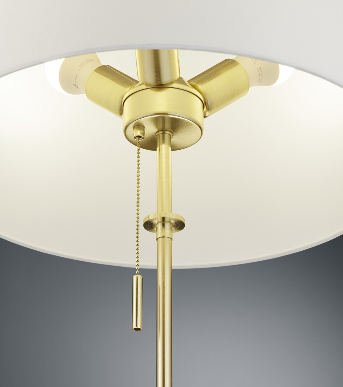 Lampadar Lyon, TRIO, 46.3x180 cm, 60W, 3x E27, metal, bronz mat/alb