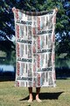 Prosop de plaja, Astacura, Crossfit Sport 70, 70x130 cm, Poliester/Poliamida, Multicolor