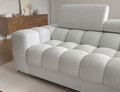 Coltar extensibil dreapta 3 locuri ELTAP, RT-03ROY, Felro, 285x181x93 cm, lemn/poliester, gri deschis