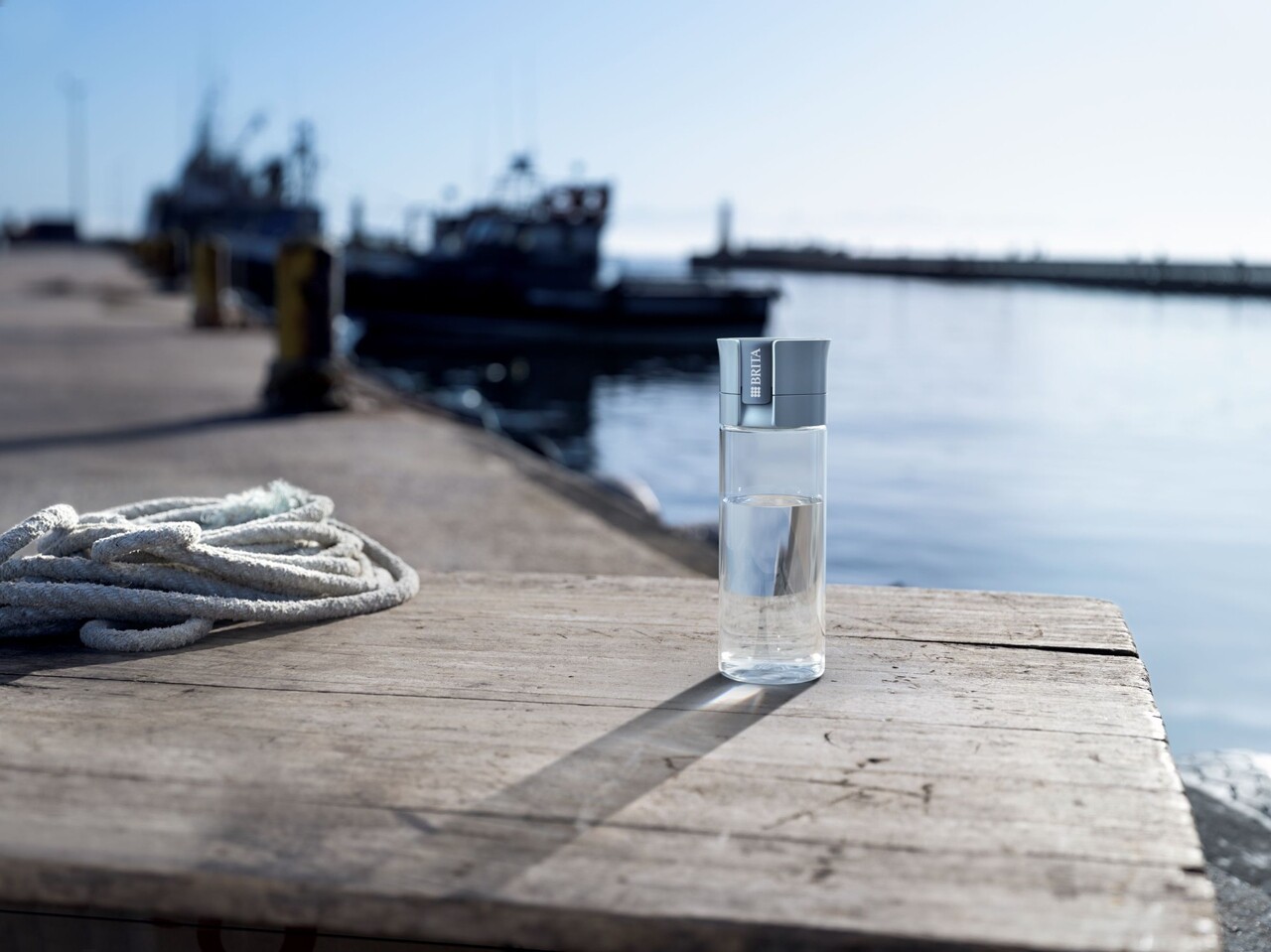 Sticla filtranta BRITA Vital 600 ml (Lightblue) + 2 filtre MicroDisc - imagine 5