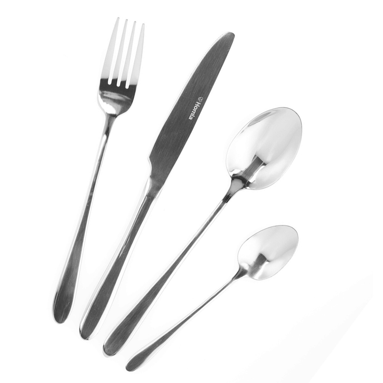 Set tacamuri 16 piese Abele, Homla, inox tip 430, argintiu — imaginea 2