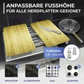 Set 2 protectii pentru aragaz Maximex, Wooden, 52x30 cm, sticla, multicolor
