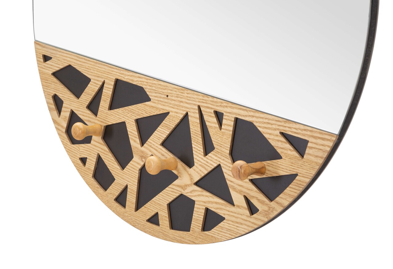 Oglinda decorativa Abiti, Mauro Ferretti, 60.5x90 cm, MDF/sticla, multicolor