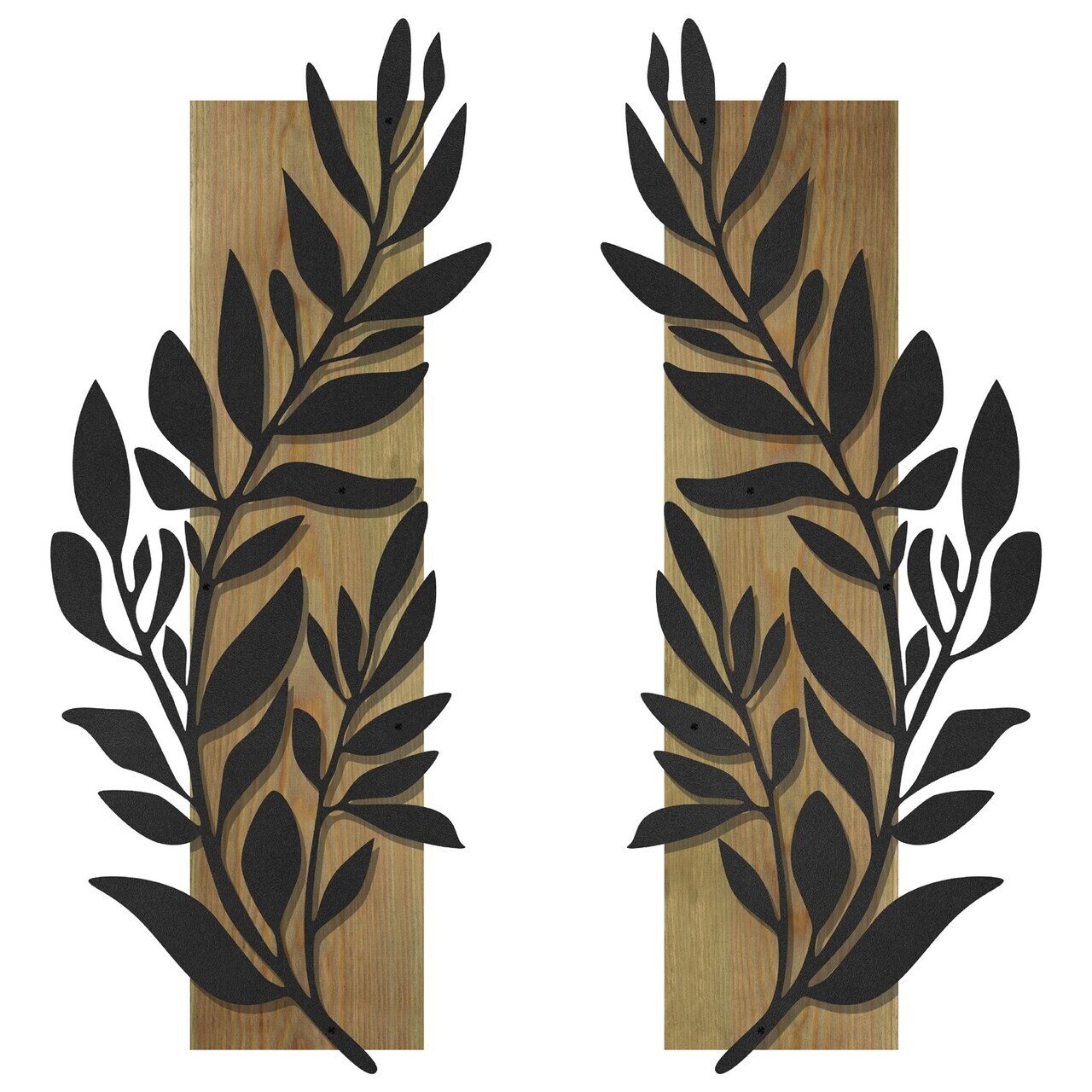 Decoratiune de perete, Olivia, Cadru: Lemn (Grosime: 2 cm), Verde/Negru — imaginea 7