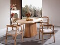 Set masă și scaune (4 piese), Fairfax, Atlantis, Natural