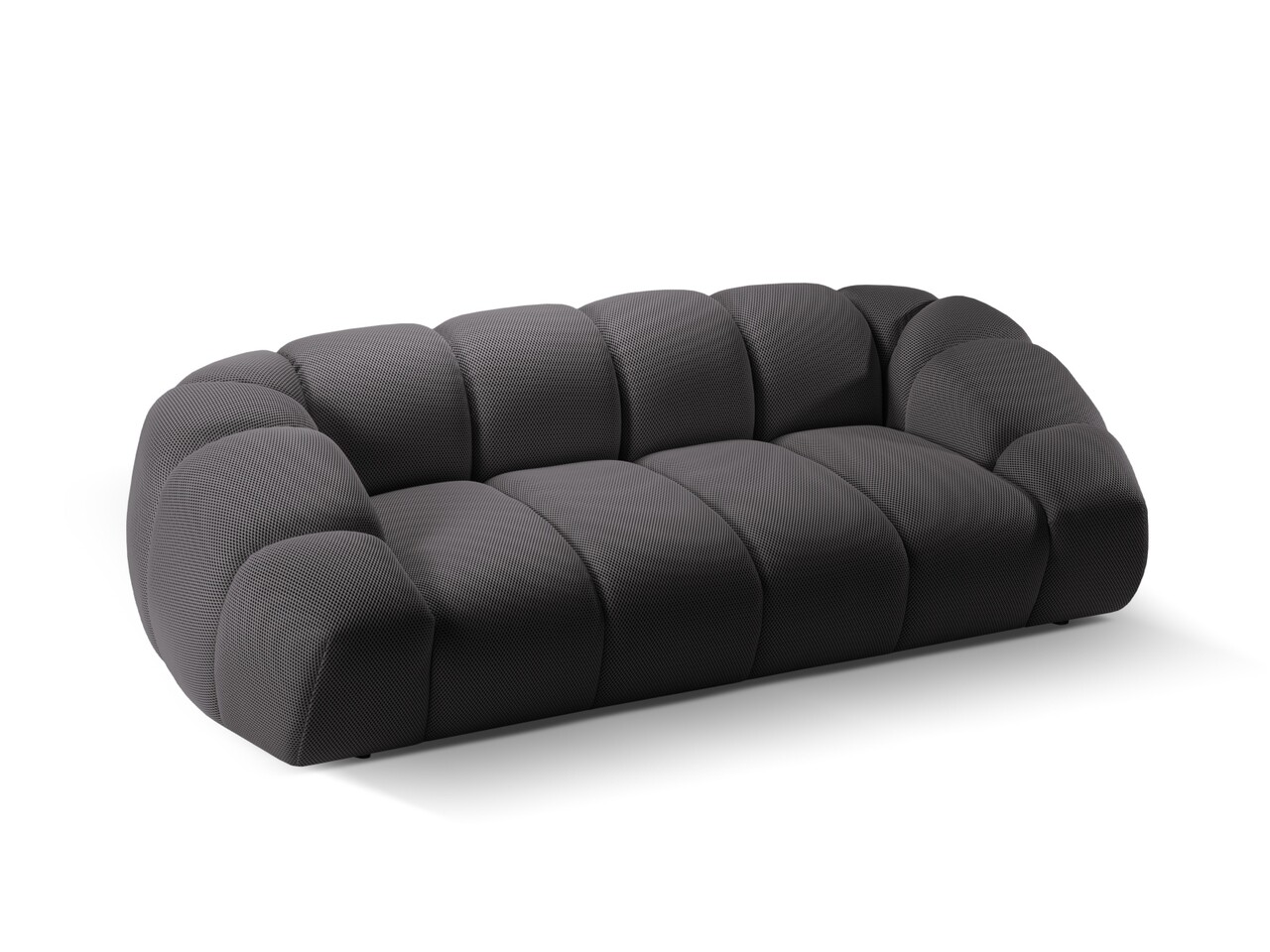 Canapea 3 locuri, Diana-191, Micadoni Home, 254x114x72 cm, tesatura 3D Sonic, espresso - 1 | YEO