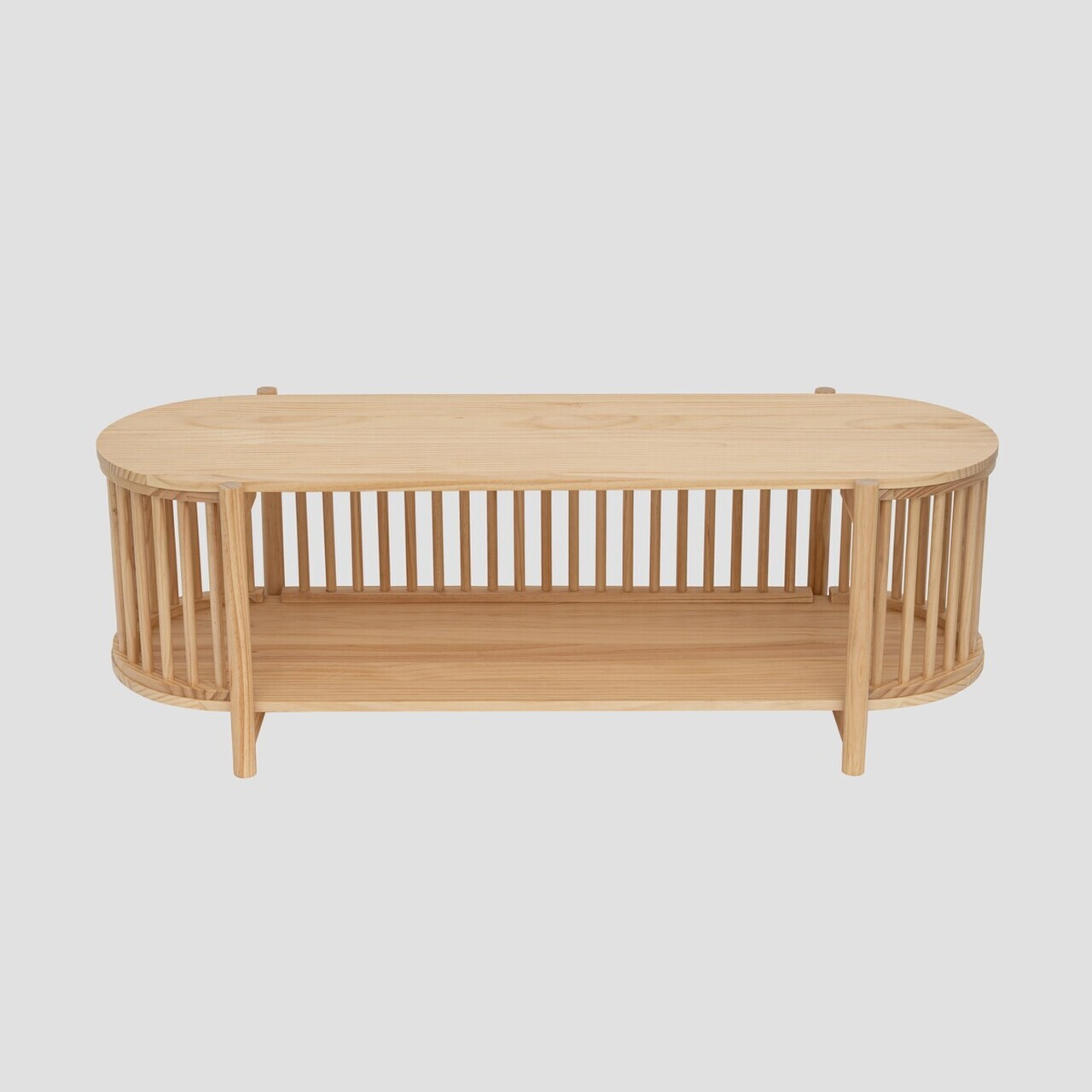Comoda TV Vox, Homla, 120x40x40 cm, lemn, natur - view 2