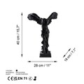 Decoratiune, Nike, 28x40x18 cm, Poliester, Negru