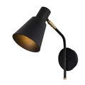 Aplica de perete, Sivani - MR-664, Alby, 14 x 36 x 40 cm, 1 x E27, 40W, negru