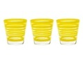 Set 3 pahare, Chic&Shock, Excelsa, 300 ml, sticla, galben