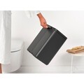 Cos de gunoi, Brabantia, Bo Small, 12 L, 23x29.5x37.5 cm, otel, gri inchis