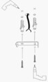 Lustra, Damar - 6321, Opviq, 100 x 58 x 48 cm, 6 x E27, 40W, negru/alb