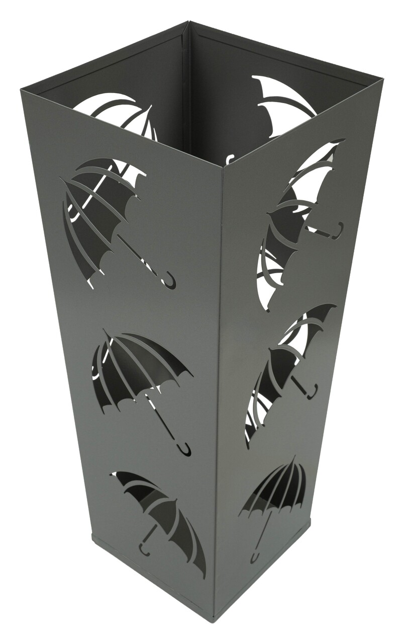Suport pentru umbrele, Mauro Ferretti, Holder -A, 19x19x48 cm, metal, gri - imagine 4