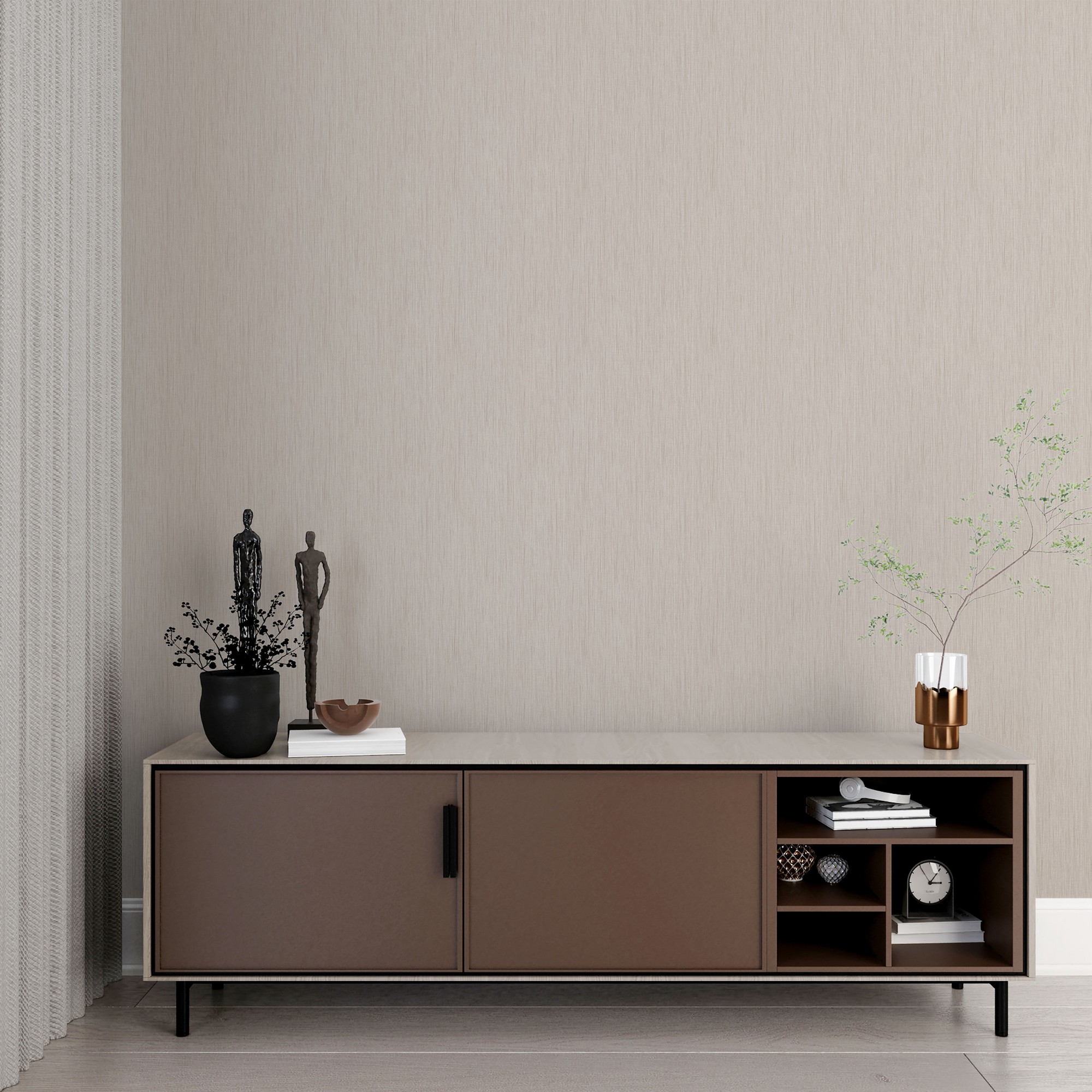 Tapet, Him Collection, Lățime: 106 cm Lungime: 1005 cm, Bej
