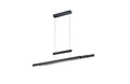 Lustra Trajan, TRIO, 150.5x6x150 cm, 45W, 1x SMD, metal, negru mat
