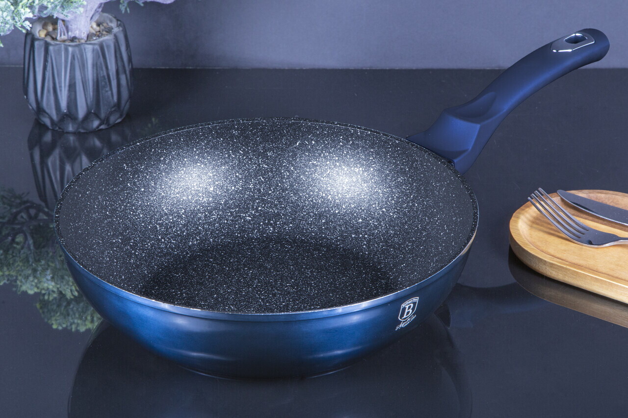 Tigaie Wok Berlinger Haus, Aquamarine, 28 cm, 3.2 L, aluminiu forjat, blue - view 13
