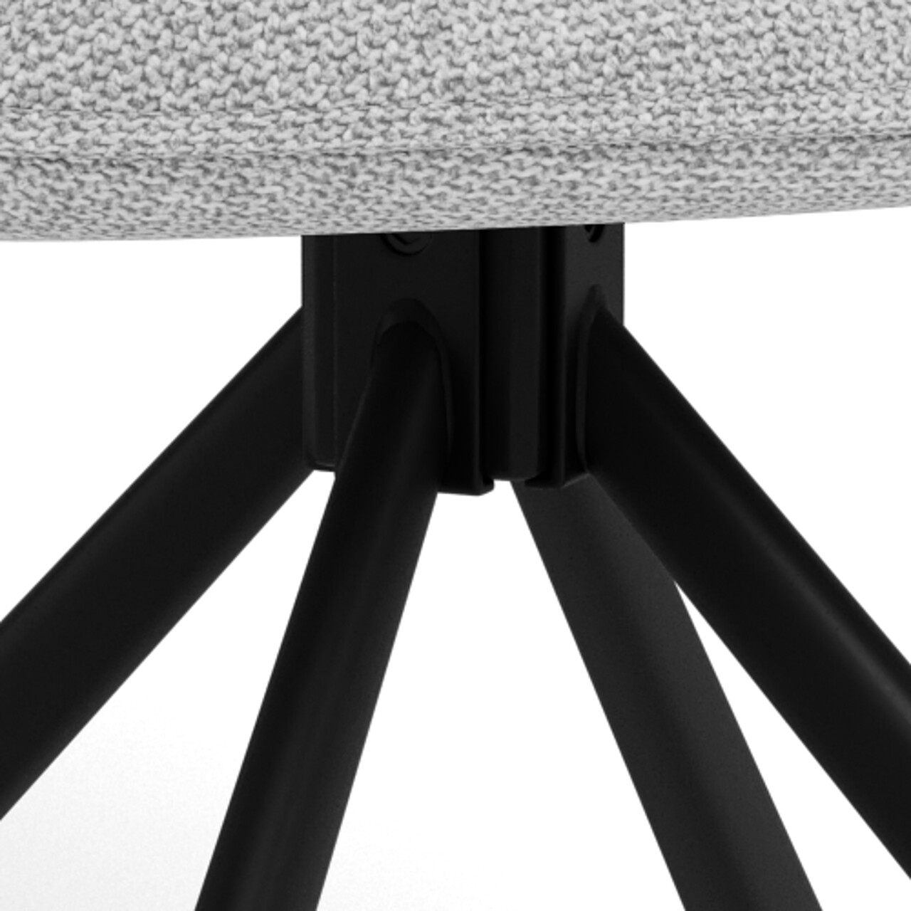 Scaun Glenda, Actona, 61x63x88.5 cm, rotativ, tesatura structurata/otel, bej - view 11