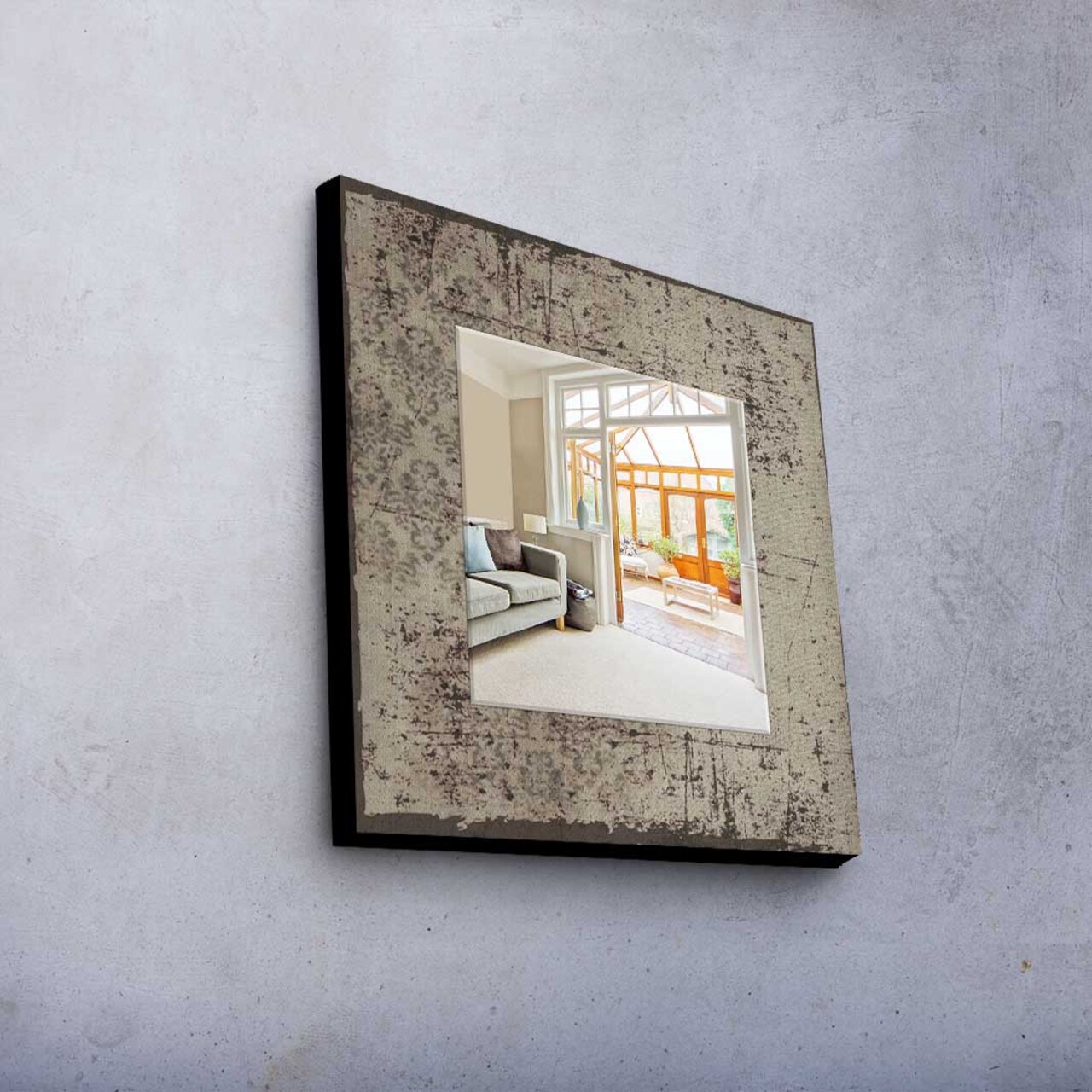 Oglinda decorativa MA-057 Cadru: 100% LEMN DE PIN (Grosime: 27 mm) Multicolor